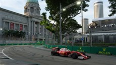 Úchvatné kulisy Velké ceny Singapuru formule 1. 