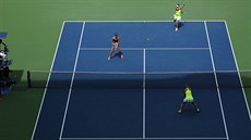 Slavnostní zahájení loského finále mu na tenisovém US Open. 