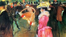 Tanec v Moulin Rouge, takto ho Toulouse-Lautrec zachytil v roce 1890.