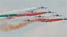 Italská skupina Frecce Tricolori na Dnech NATO v Ostrav