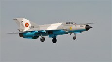 MiG-21 rumunských vzduných sil na Dnech NATO v Ostrav