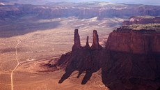 Skalní útvary v parku Monument Valley