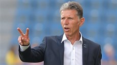 Nový slávistický trenér Jaroslav �ilhavý b�hem své premiéry na lavi�ce Slavie v...