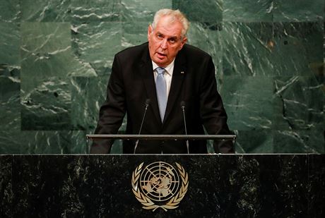 Milo Zeman pednesl projev na 71. zasedn Valnho shromdn OSN v New Yorku...