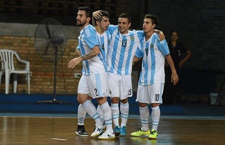 Radost futsalist Argentiny - ilustraní foto