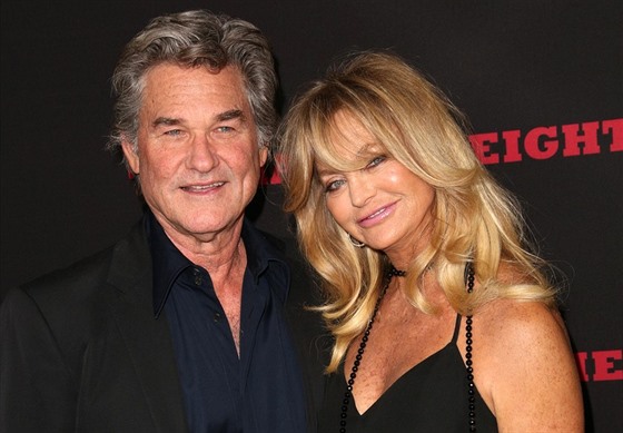 Goldie Hawnová a její dlouholetý partner Kurt Russell (2016)