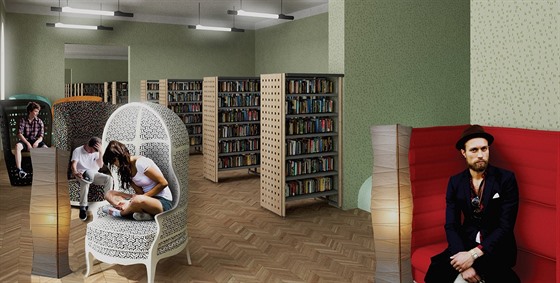 Tak by mohla vypadat nová mstská knihovna v Písku, která se má sthovat do...
