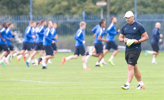 Jindich Trpiovský na tréninku fotbalist Liberce