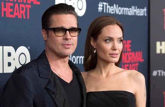 Brad Pitt a Angelina Jolie (New York, 12. kv�tna 2014)