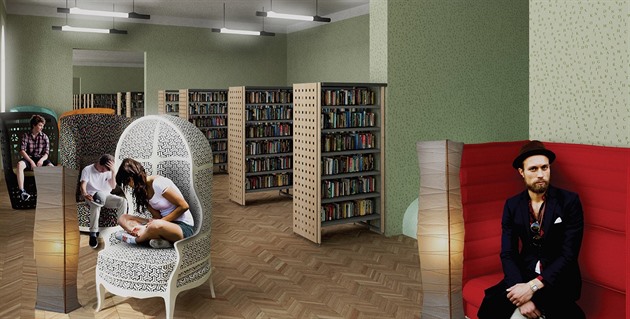 Tak by mohla vypadat nová mstská knihovna v Písku, která se má sthovat do...