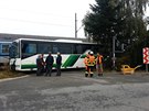 Nehoda busu a vlaku na Plzesku