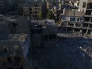 Apokalypsa z dronu. Syrké Aleppo je v troskách.