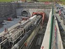 U Kyic zaali stavbai razit severní tubus nejdelího elezniního tunelu v...
