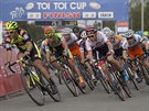 Start táborského závodu eského cyklokrosového poháru