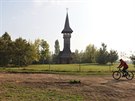 Pravoslavný devný kostelík v Most pt let po výstavb.