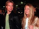 Brad Pitt a Jennifer Anistonová (Los Angeles, 14. bezna 2000)
