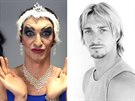 Michal típa coby Anastasia Prekrasnaja v pedstavení Ballet Hommes Fatals a v...