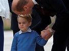 Princ William s jeho syn princ George (Victoria 24. záí 2016)