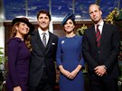 Kanadský premiér Justin Trudeau s manelkou Sophií Gregoire a britský princ...