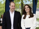 Princ William a jeho manelka Kate (Londýn, 16. kvtna 2016)