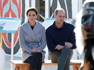 Vévodkyn Kate a princ William (Carcross, 28. záí 2016)