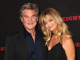 Goldie Hawnová a její dlouholetý partner Kurt Russell (2016)