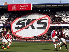 CHOREO. Sparantí fanouci a jejich choreografie bhem derby