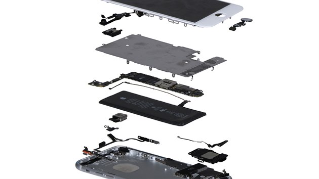 Jednotliv komponenty, ze kterch je vyroben iPhone 7.