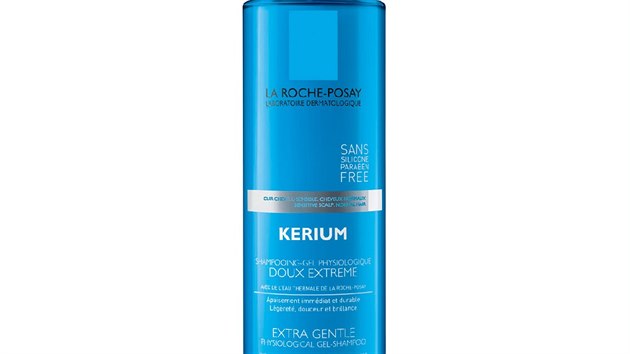 Vysoce tolerantní fyziologický šampon Kerium Doux pro citlivou vlasovou pokožku s obsahem termální vody maximálně chrání jemné vlasy před vysoušením a dráždivým účinkem tvrdé vápenité vody. La Roche-Posay, 200 ml za 259 korun