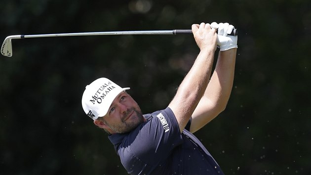 Ryan Moore ve finle turnaje Tour Championship v Atlant.