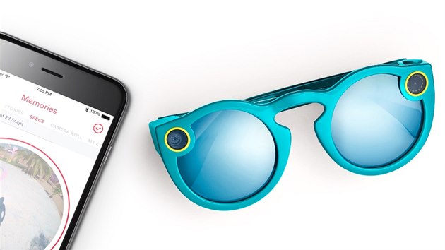 Nahrvky ze slunench brlch Snapchat Spectacles se nahrvaj do aplikace Memories.