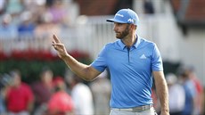 Dustin Johnson b�hem druhého kola turnaje PGA v Atlant�.