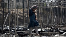 Spálenit po poáru v uprchlickém táboe Moria na ostrov Lesbos (20. záí...