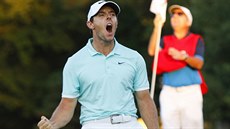 Severoirský golfista Rory McIlroy se raduje z triumfu na turnaji v Atlant�.