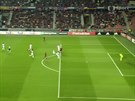 Byl sparanský útoník Václav Kadlec pi prvním gólu proti Interu Milán v...