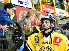 Litvnovsk hokejista Kristin Reichel a mal fanouci