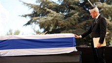 Bill Clinton se louí se imonem Peresem (30. záí 2016)
