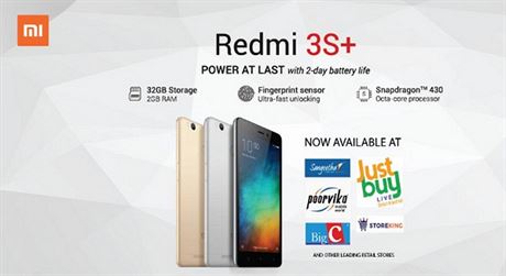 Xiaomi Redmi 3S Plus se bude prodávat výhradn v obchodech