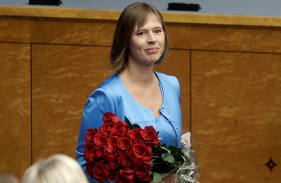Nov zvolená estonská prezidentka Kersti Kaljulaidová (3. íjna 2016)