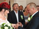 Svdkem na svatb manelskému páru Blanky a Milana Mitterpachových byl...