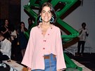 Zakladatelka blogu Man Repeller Leandra Medine na newyorském týdnu módy