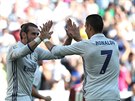 Cristiano Ronaldo pihrál, Gareth Bale hlavou pekonal brankáe a srovnal skóre...