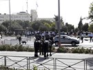 Útoník v Jeruzalém zranil osm lidi, policie ho zabila (9. íjna 2016)