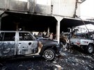 Arabská koalice zaútoila v sobotu ze vzduchu na vládní poheb v jemenské...