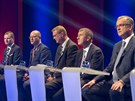 Petr Fiala (ODS), Bohuslav Sobotka (SSD), Pavel Blobrádek (KDU-SL), Andrej...