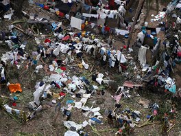 Nsledky huriknu Matthew ve mst Jeremie na Haiti (7. jna 2016)