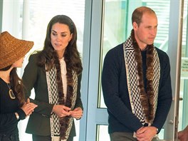 Vévodkyn Kate a princ William (Haida Gwaii, 30. záí 2016)