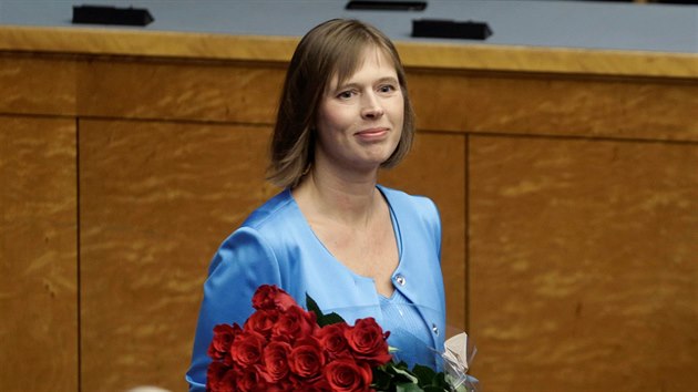 Nov zvolen estonsk prezidentka Kersti Kaljulaidov (3. jna 2016)