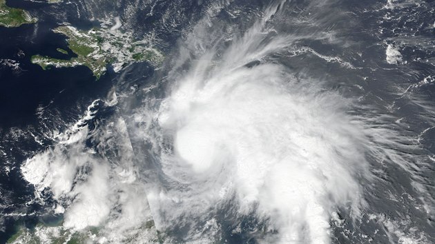 Satelitn snmek huriknu Matthew byl pozen 29.9.2016.