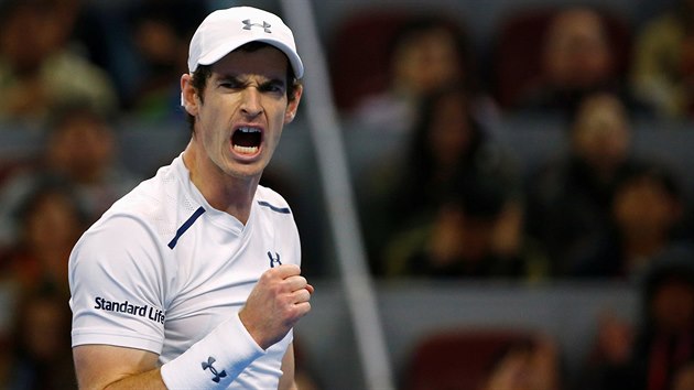 Andy Murray a jeho radost ve finle turnaje v Pekingu